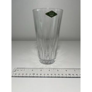 Shannon Crystal Vase Bud Vase‎ 8"H Cut Glass Design Home Decor Ireland Czech
